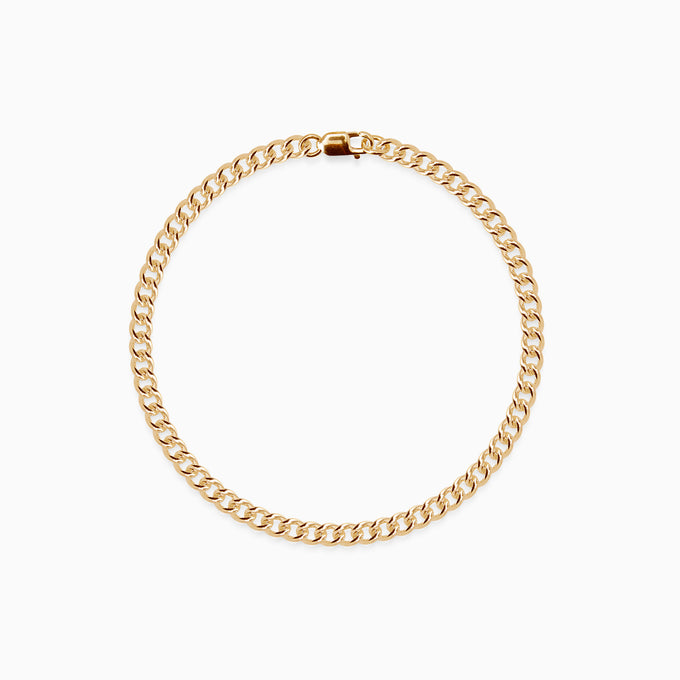 Curb Chain Bracelet | Yellow Gold