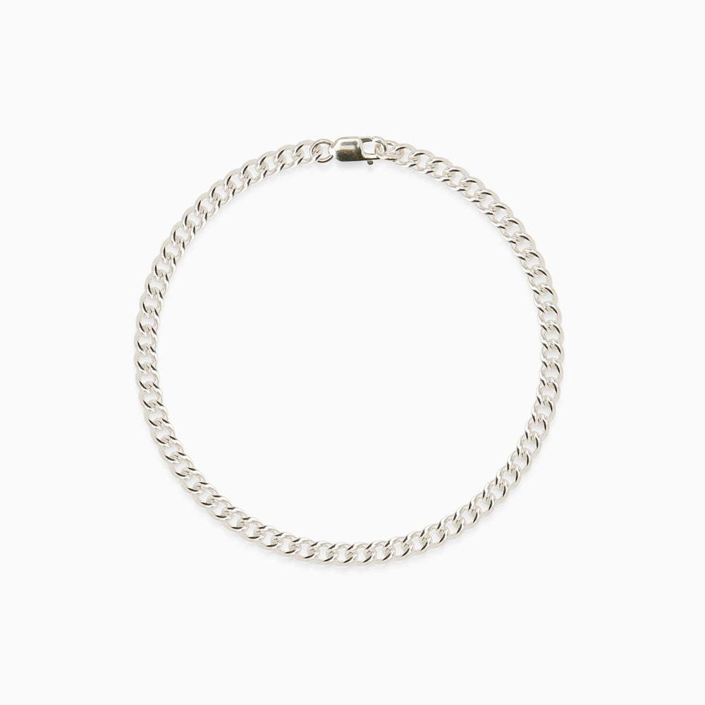 Curb Chain Bracelet | Silver