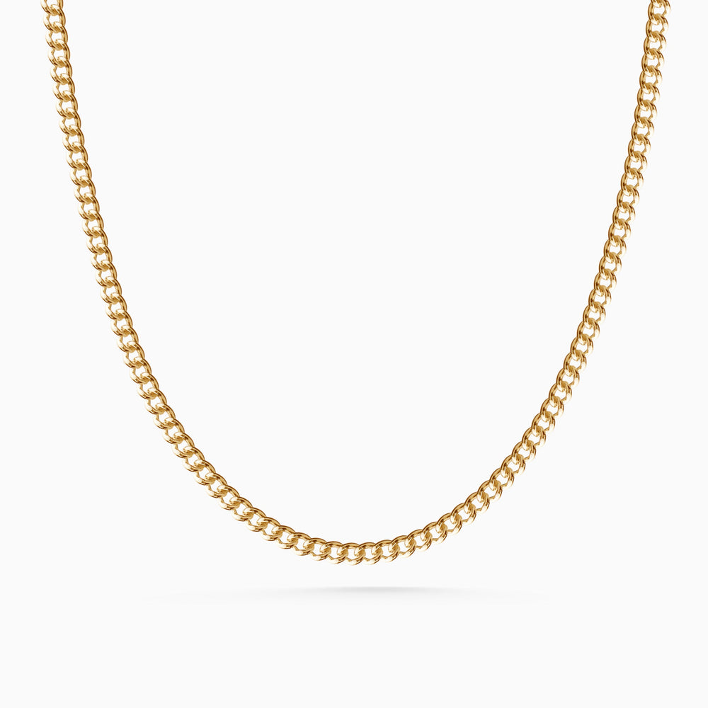 Curb Chain Necklace | Yellow Gold