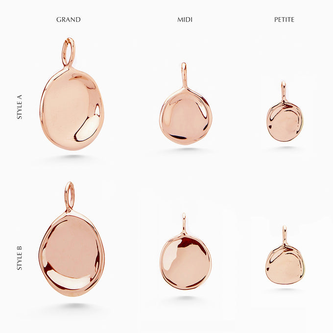 Custom Engraved Charm Necklace | Rose Gold