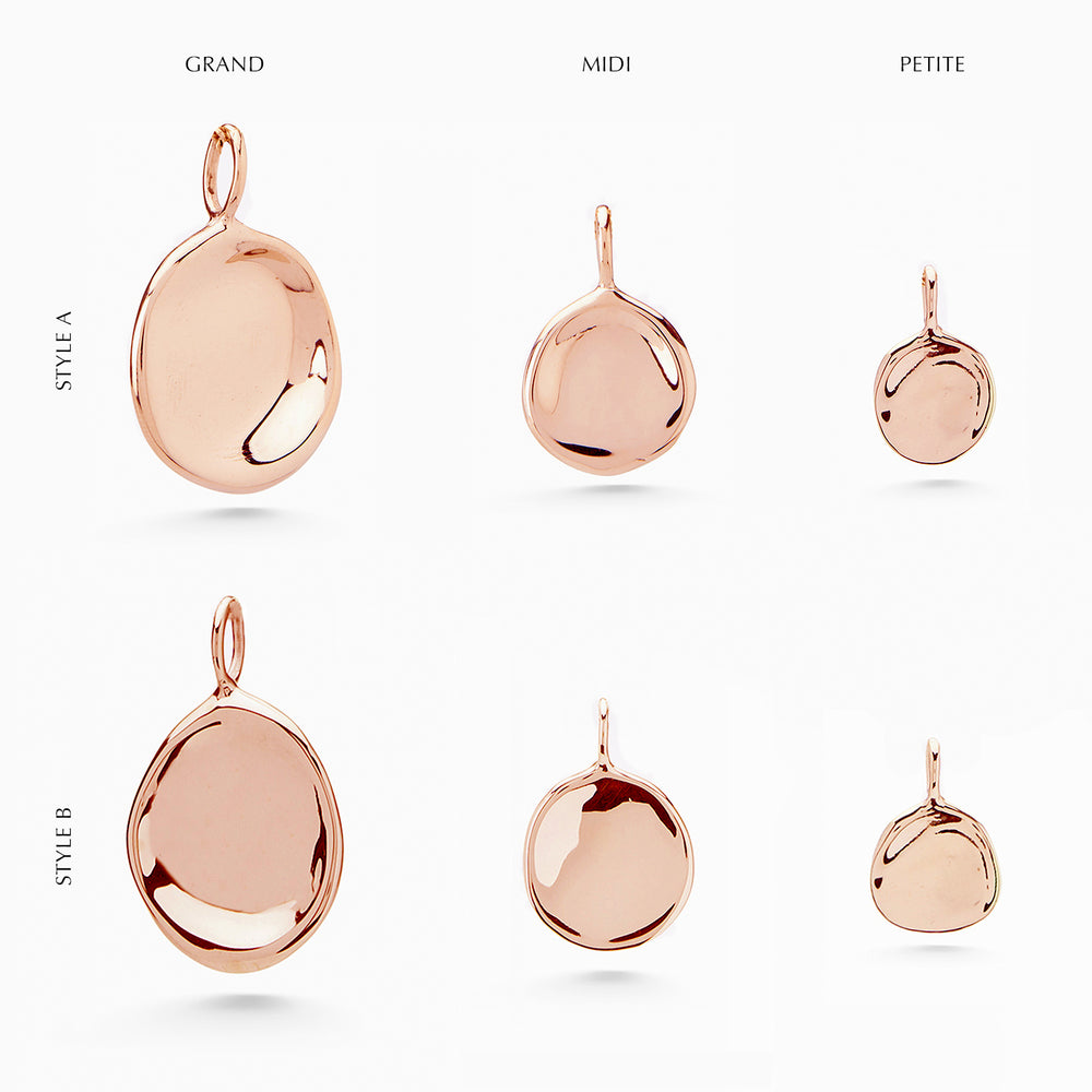 Custom Engraved Pendant | Rose Gold