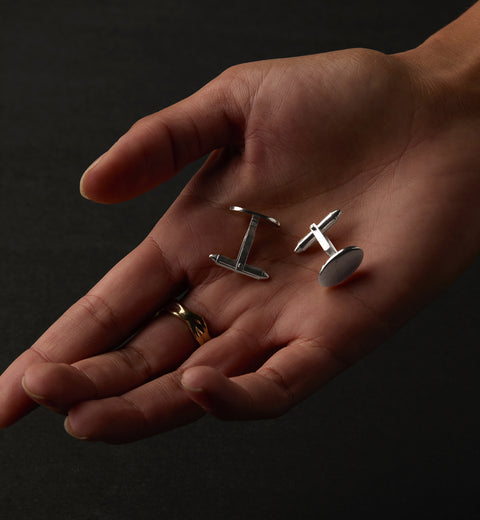 Halo Cufflinks | Silver