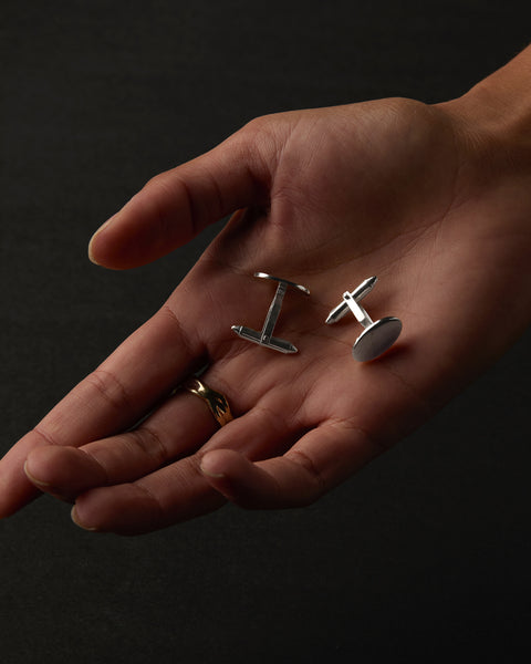 Halo Cufflinks | Silver
