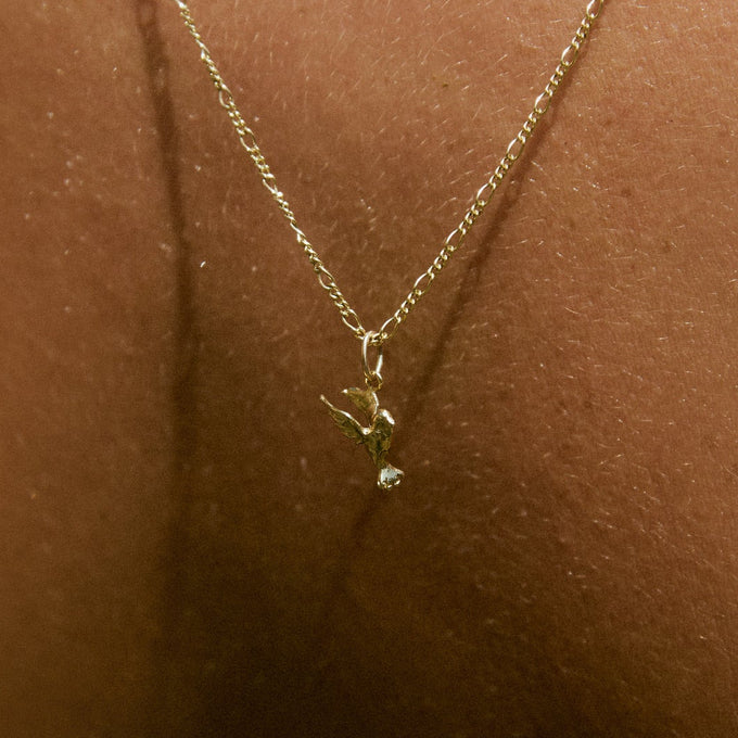 Bluebird Pendant | Yellow Gold