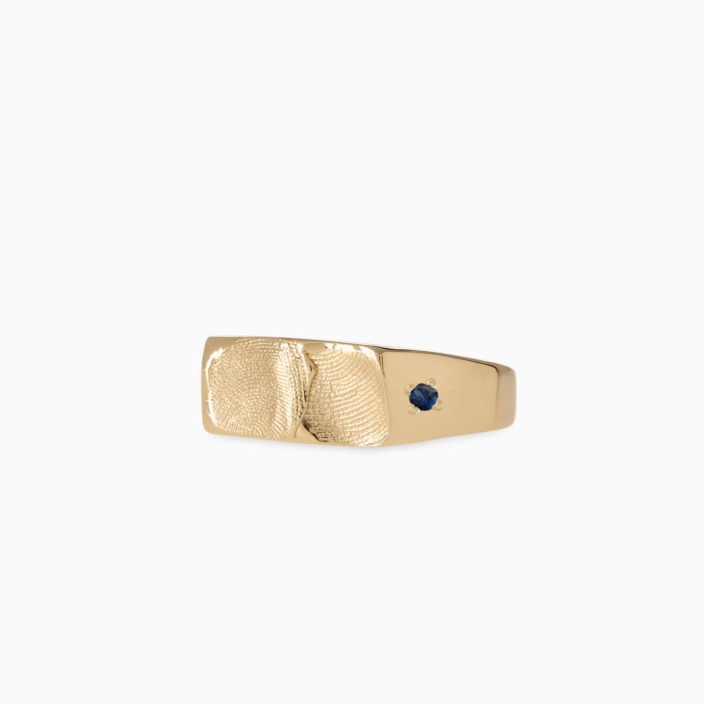 Impression™ Rectangle Signet Ring | Yellow Gold