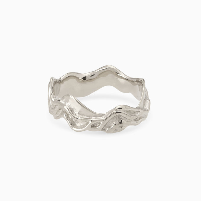 Sculpt Band Ring | Silver