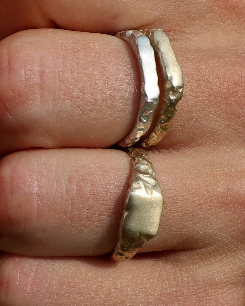 Engraved Kindred Ring | White Gold