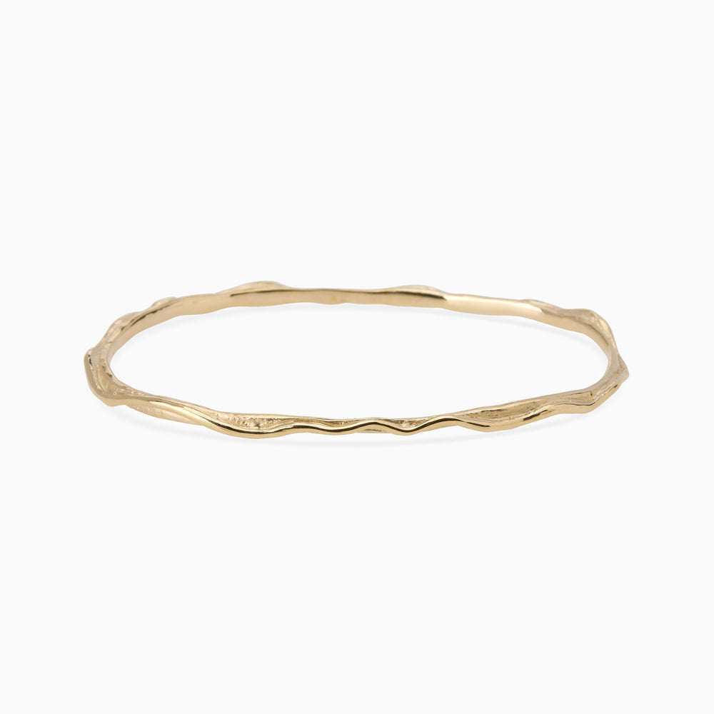 Sculpt Bangle | Yellow Gold