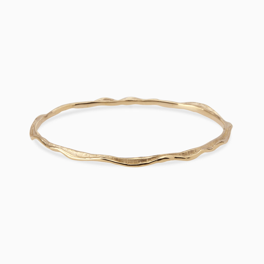 Sculpt Bangle | Yellow Gold
