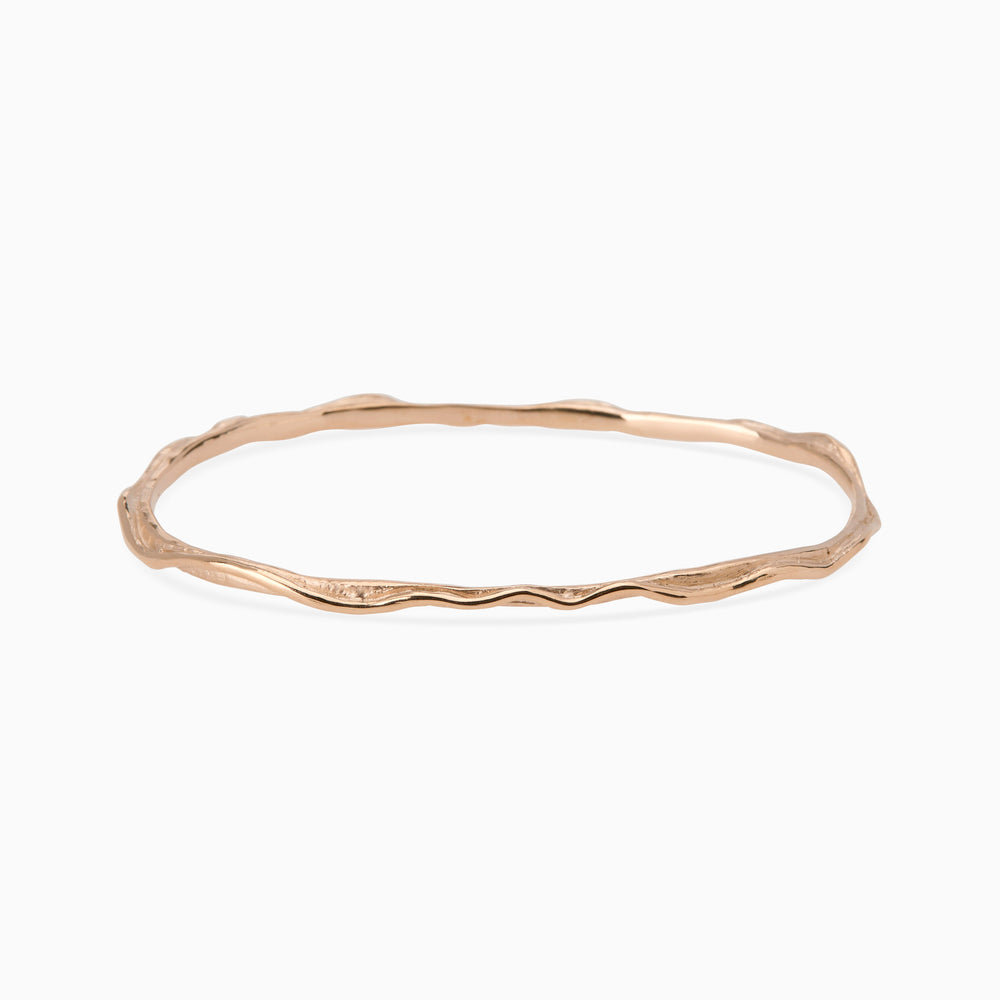 Sculpt Bangle | Rose Gold