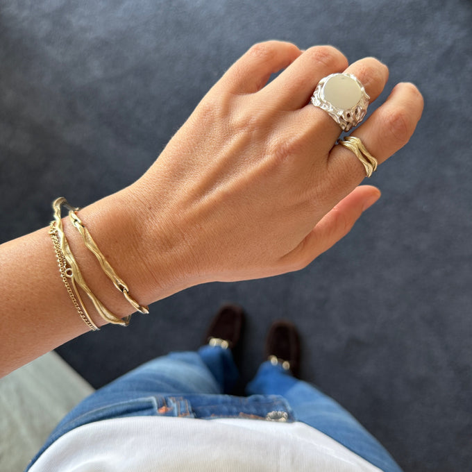Ivy Signet Ring | Silver