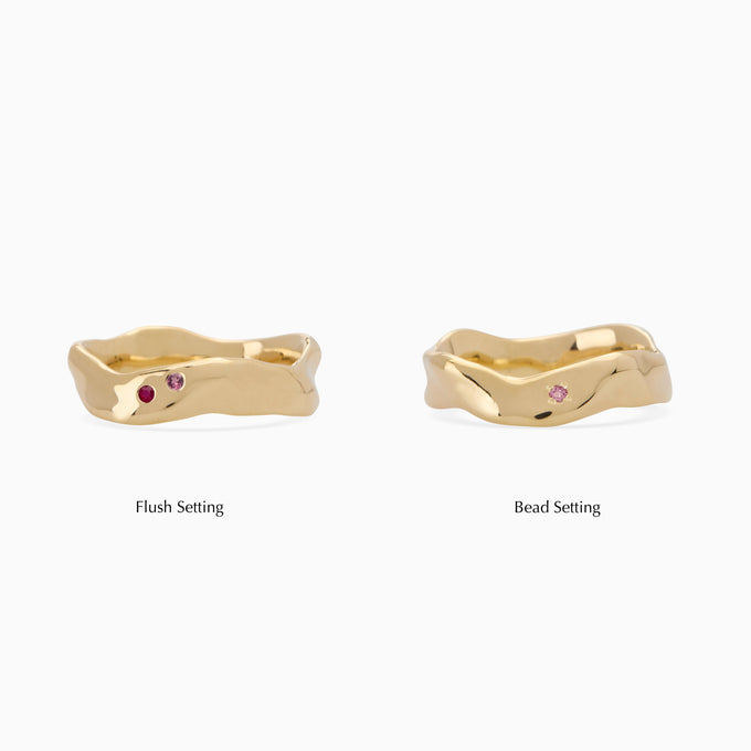 Impression™ Wave Ring | Yellow Gold