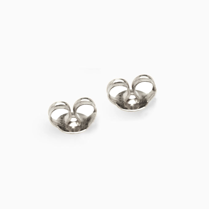 Earring Backs | White Gold