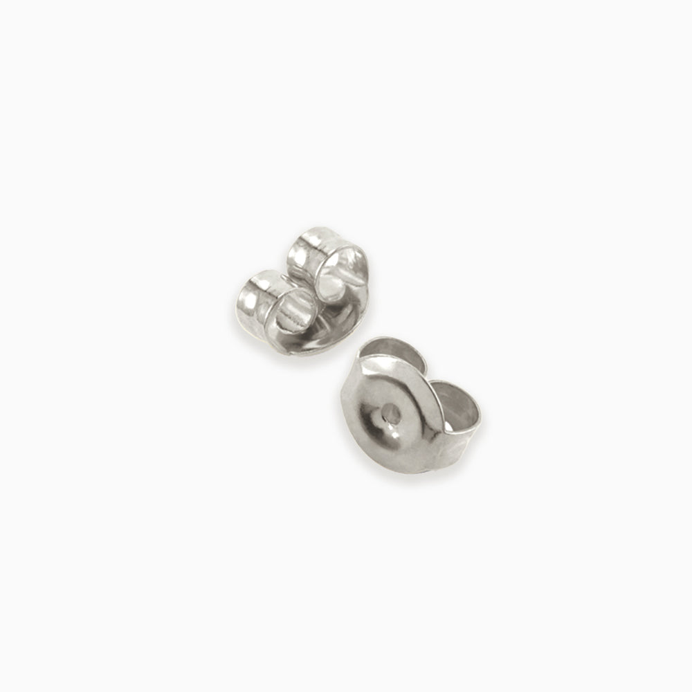 Earring Backs | White Gold