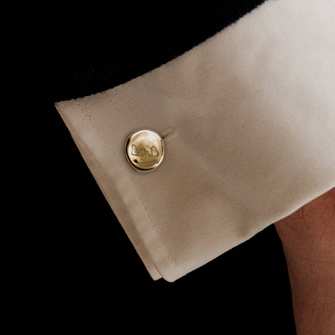 Signature Custom Cufflinks | Solid Yellow Gold