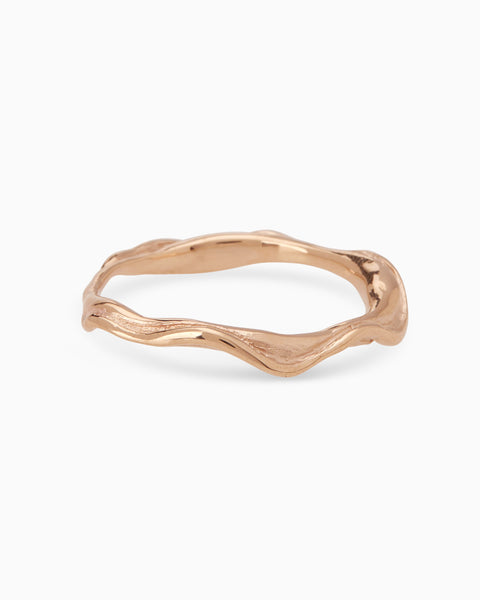 Delicate Sculpt Ring | Rose Gold