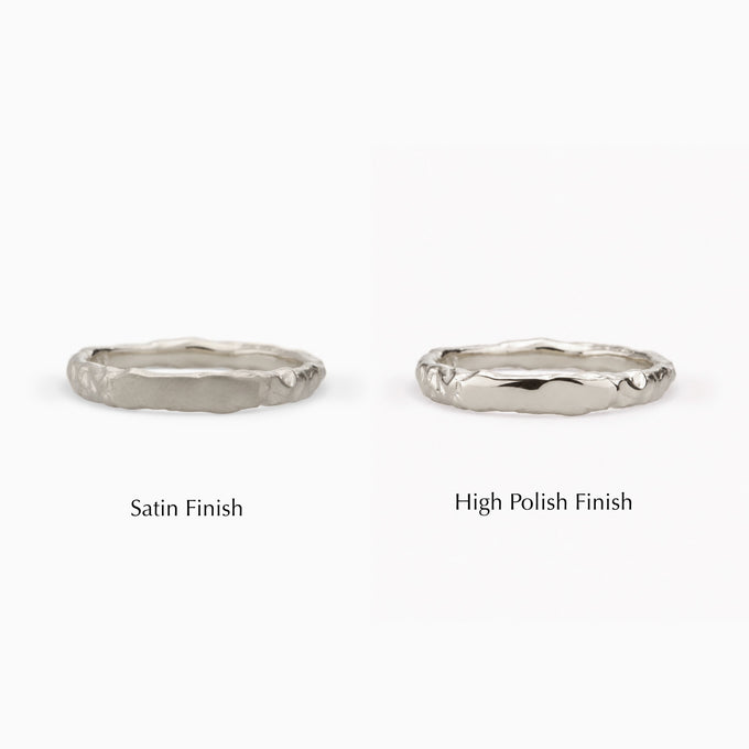 Engraved Kindred Ring | White Gold