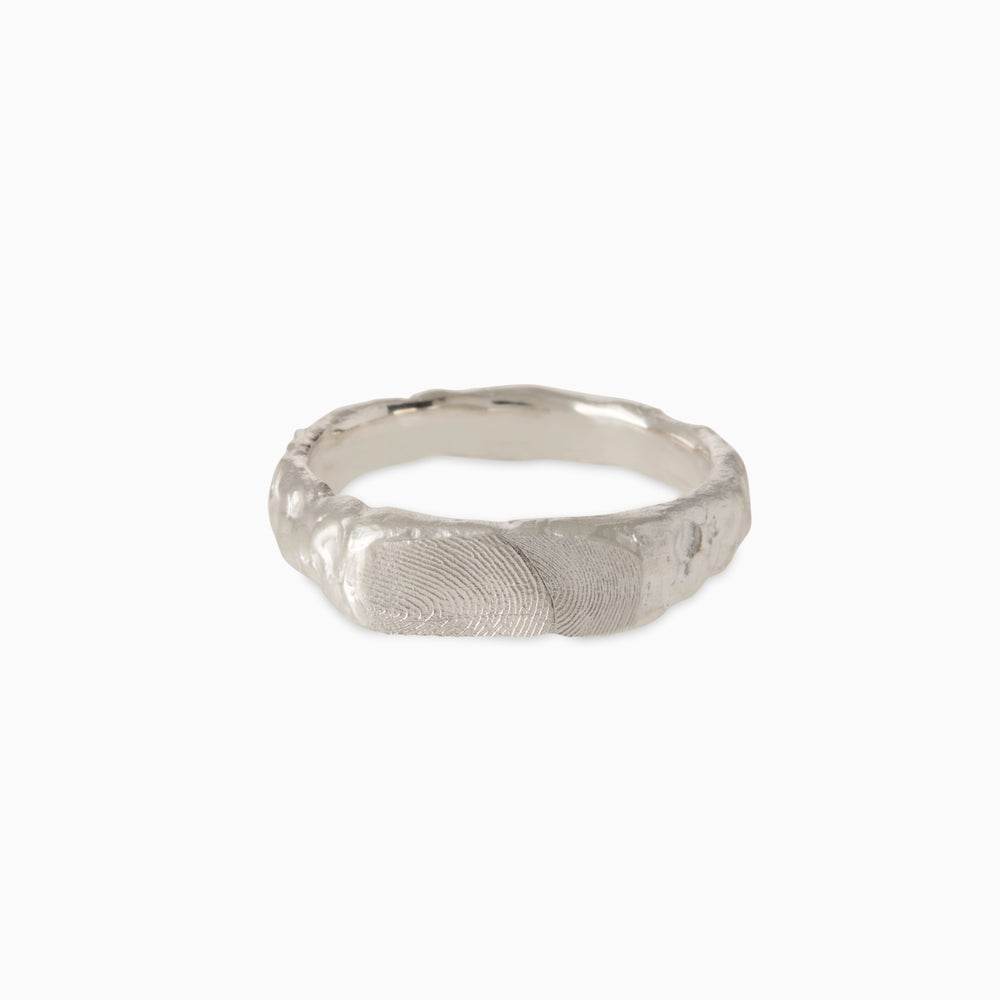 Impression™ Mason Signet Ring | White Gold