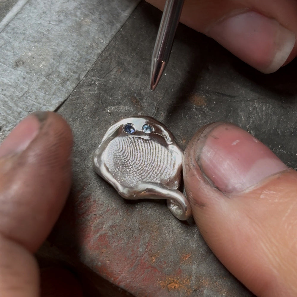 Impression™ Wave Pendant | Silver