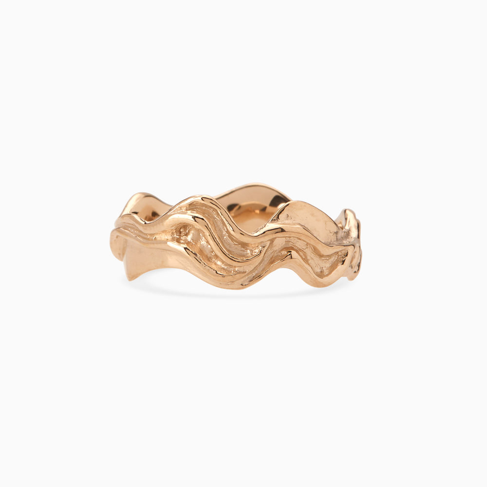 Sculpt Band Ring | Rose Gold