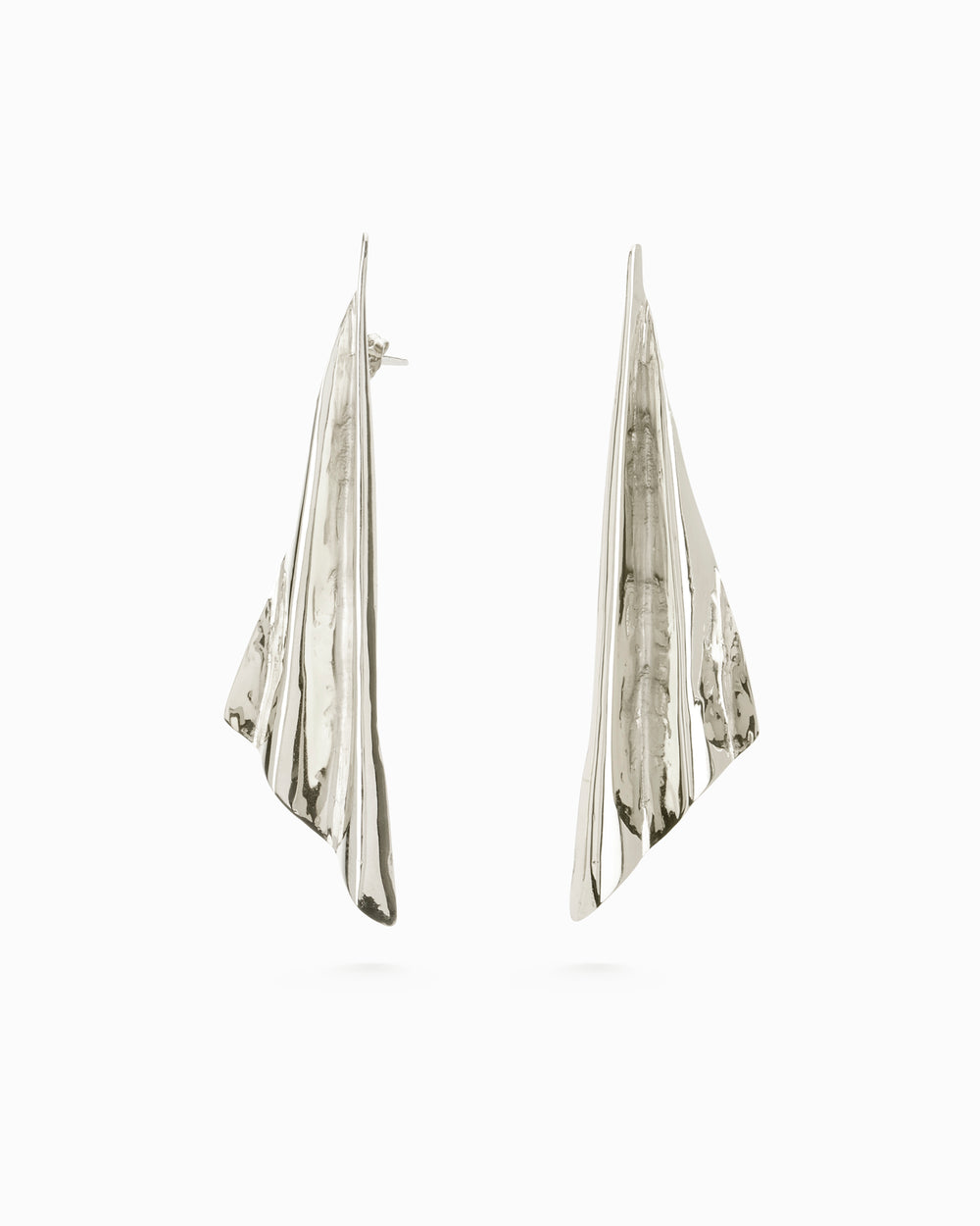 Fan Earrings | Silver