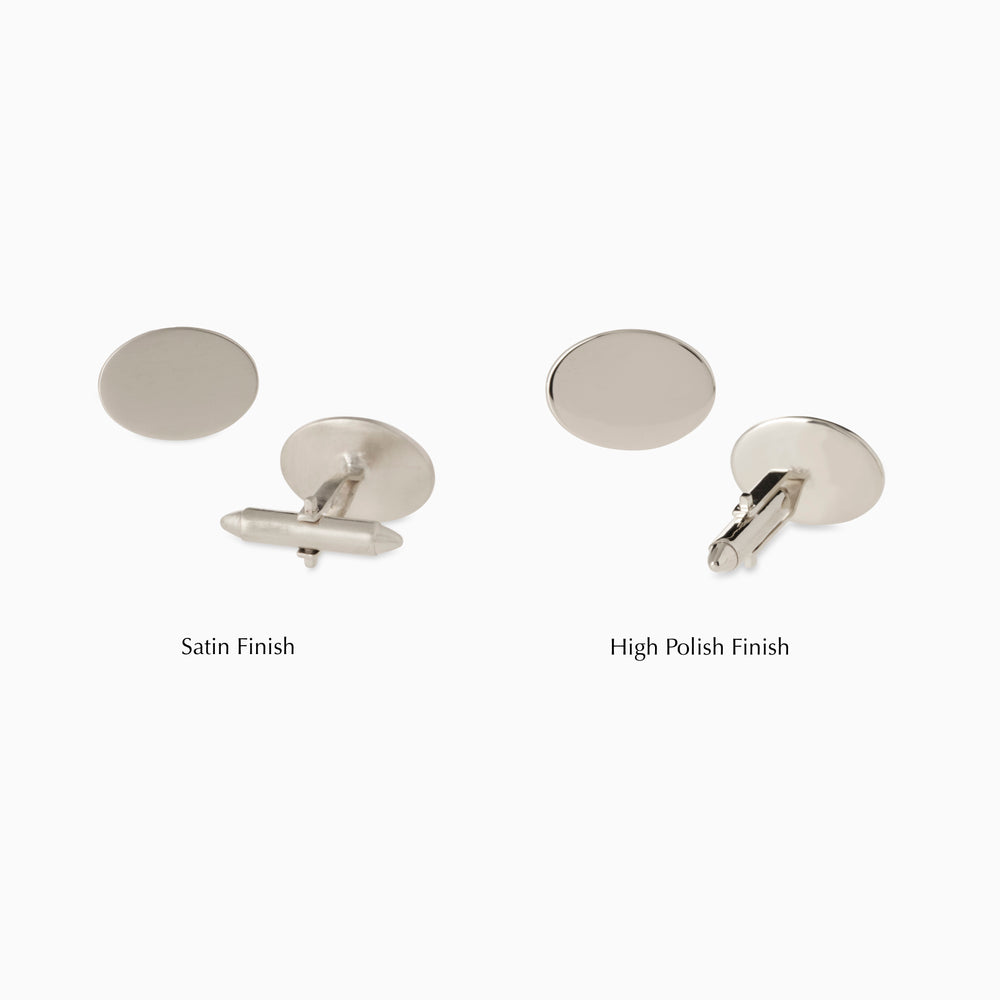 Halo Cufflinks | White Gold