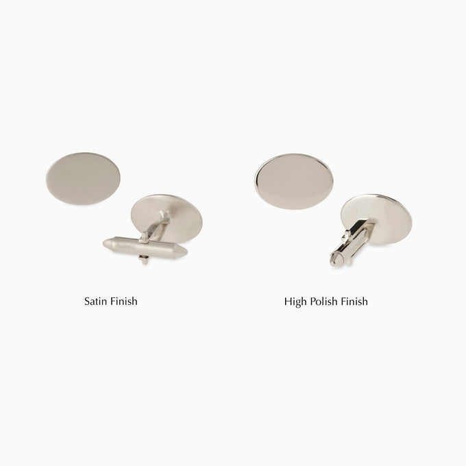 Halo Cufflinks | White Gold