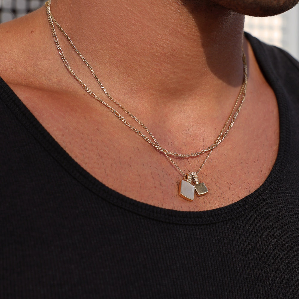 Figaro Chain Necklace | Yellow Gold