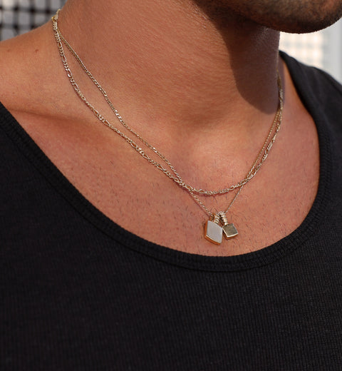 Figaro Chain Necklace | Yellow Gold