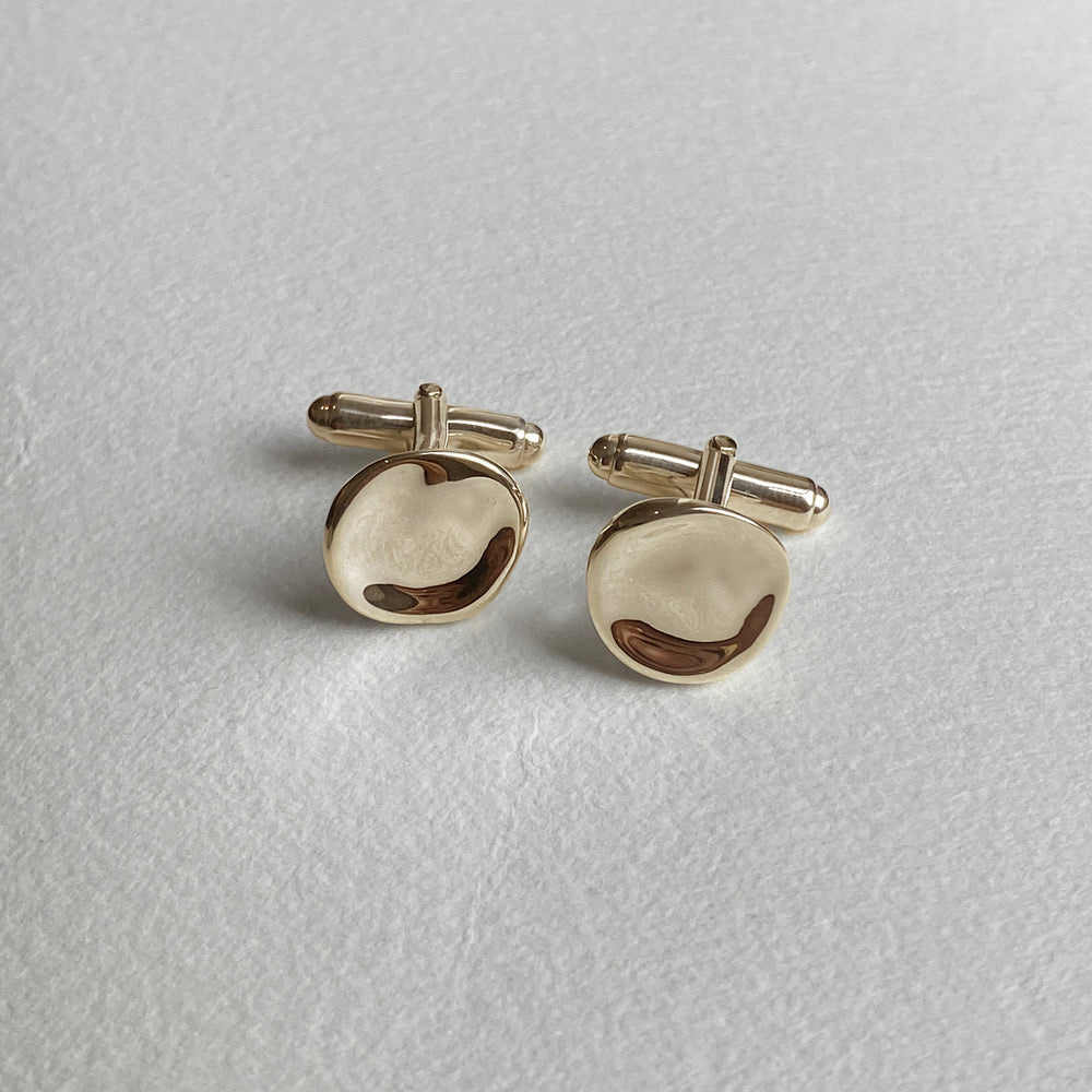 Signature Custom Cufflinks | Solid Yellow Gold