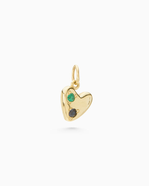 Heart Stone Pendant | Yellow Gold