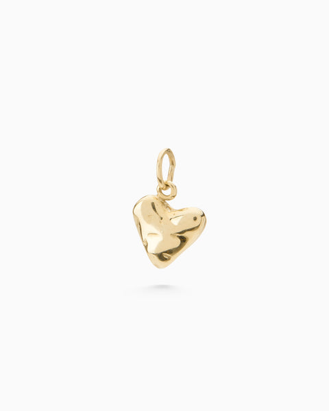 Organic Heart Pendant | Yellow Gold