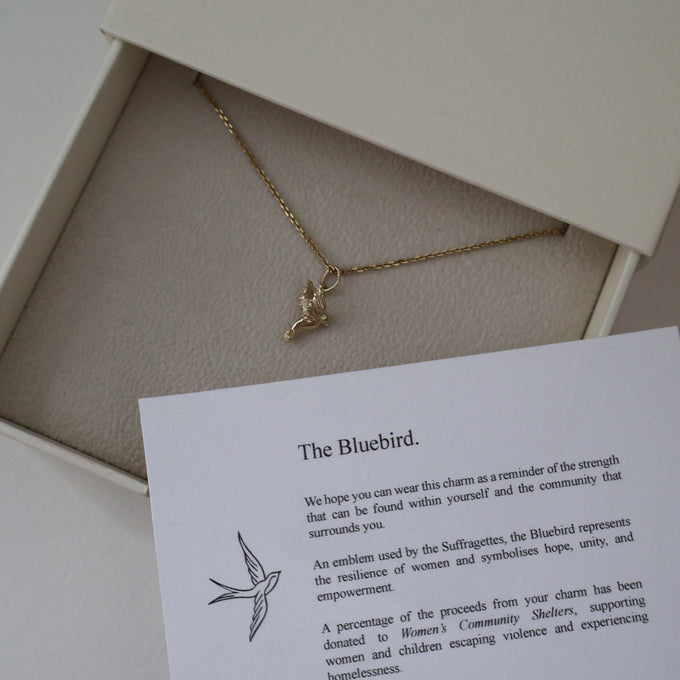 Bluebird Pendant | Yellow Gold
