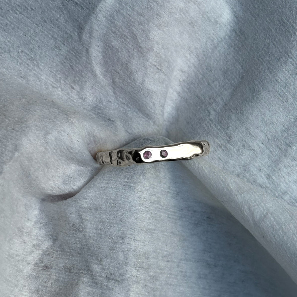 Custom Kindred Ring (Stones & Engraving) | Silver