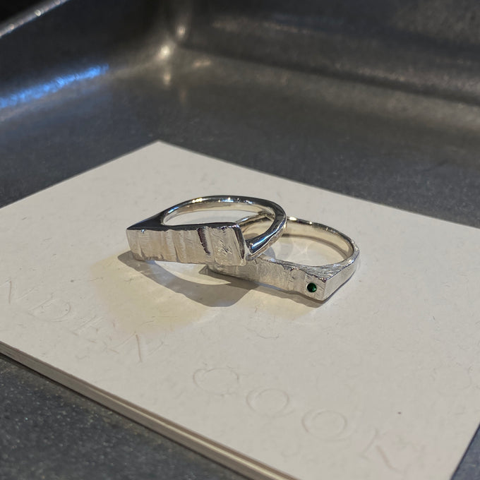 Veil Stone Ring | Silver