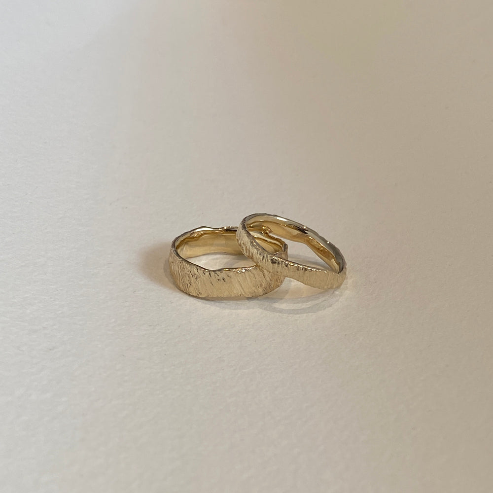 Narrow Ember Ring | Solid Yellow Gold