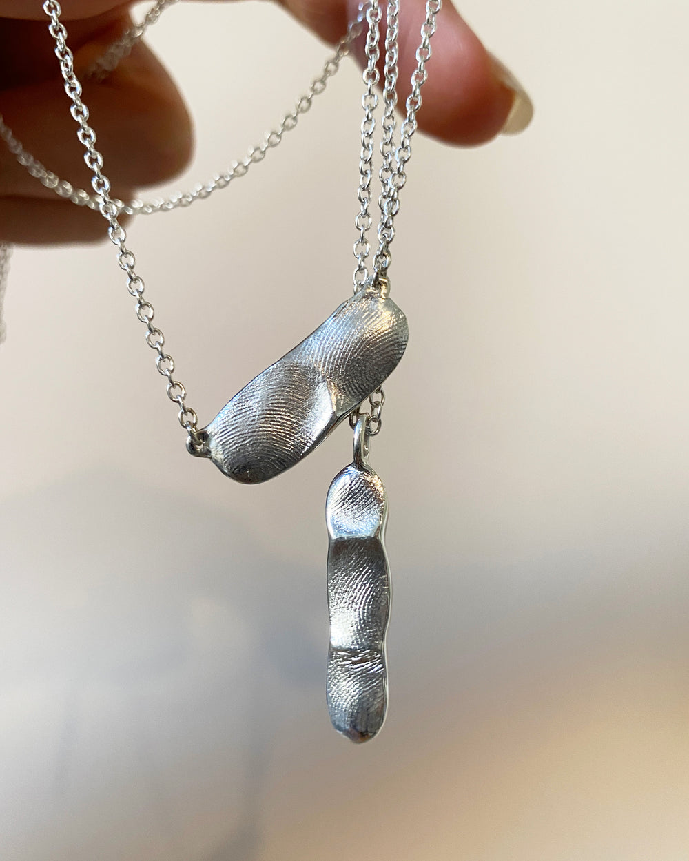 Impression Bar Necklace | Silver
