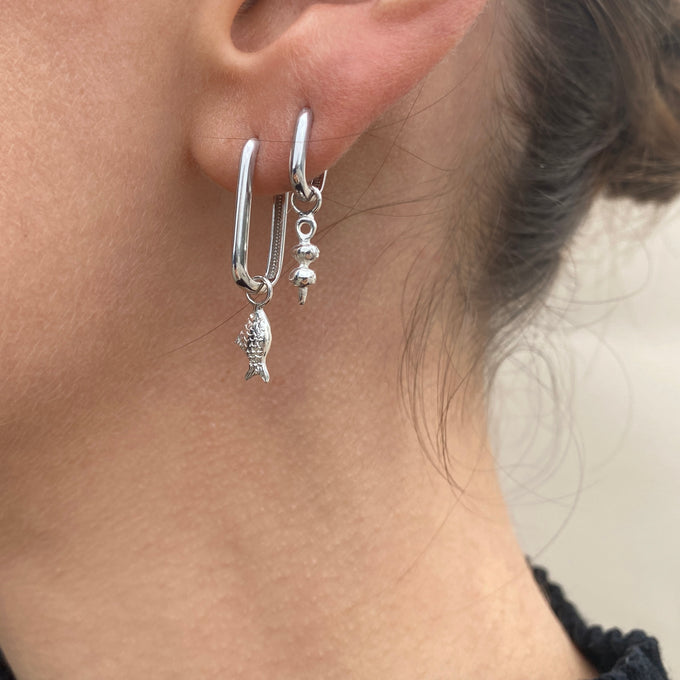 Fish Earring | Silver