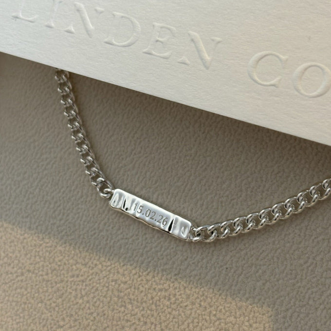Anvil Tag Custom Necklace | Silver