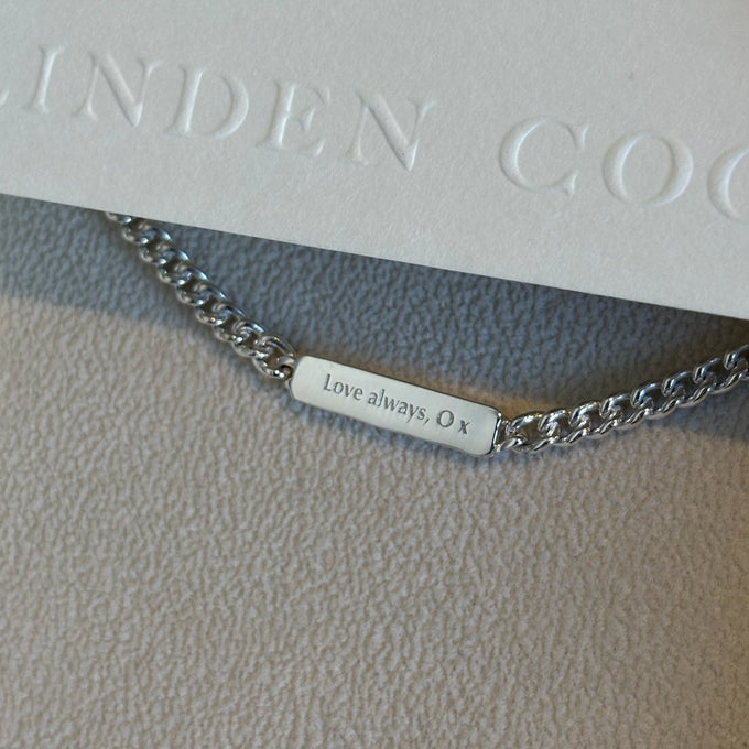 Anvil Tag Custom Necklace | Silver