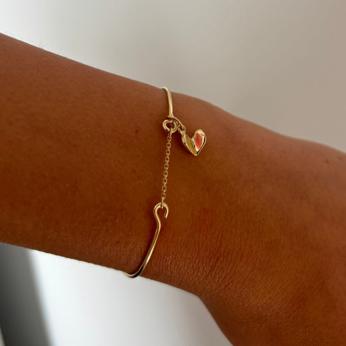 Pendant Weave Bracelet | Solid Gold