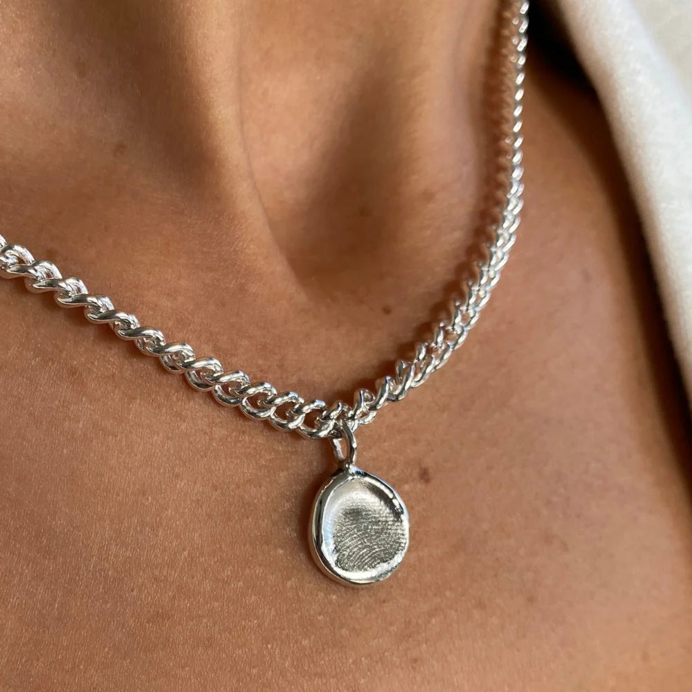 Impression™ Charm Necklace | White Gold