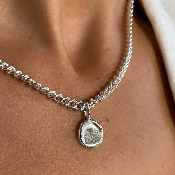 Impression™ Charm Necklace | White Gold