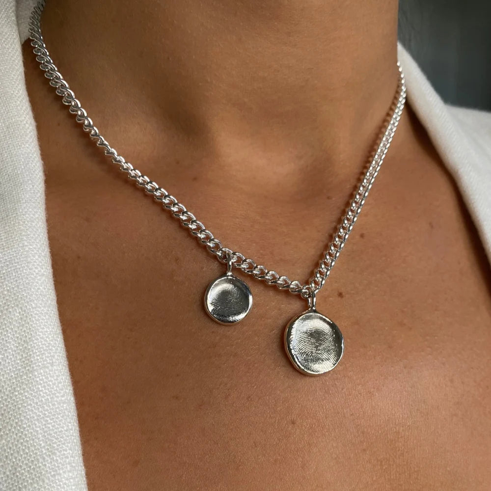 Impression™ Charm Necklace | White Gold