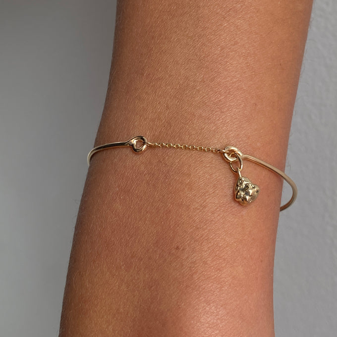 Pendant Weave Bracelet | Solid Gold