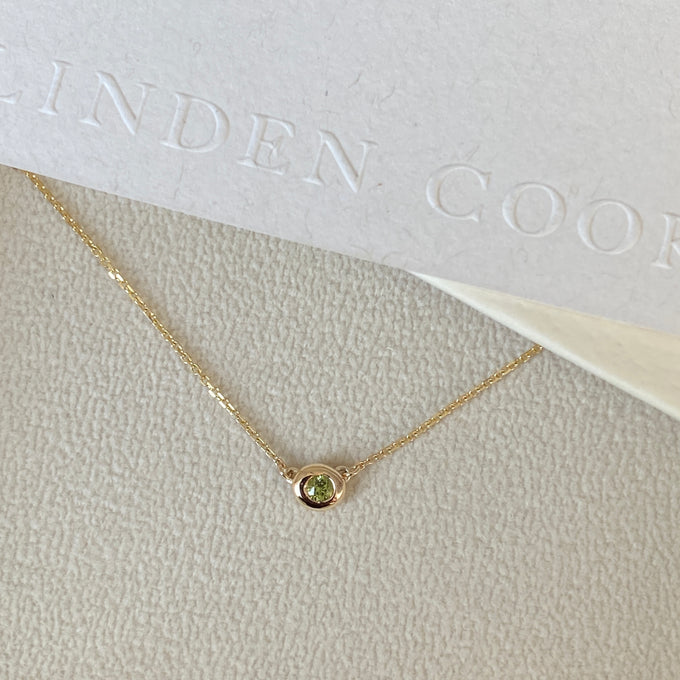 Pebble Stone Necklace | Yellow Gold