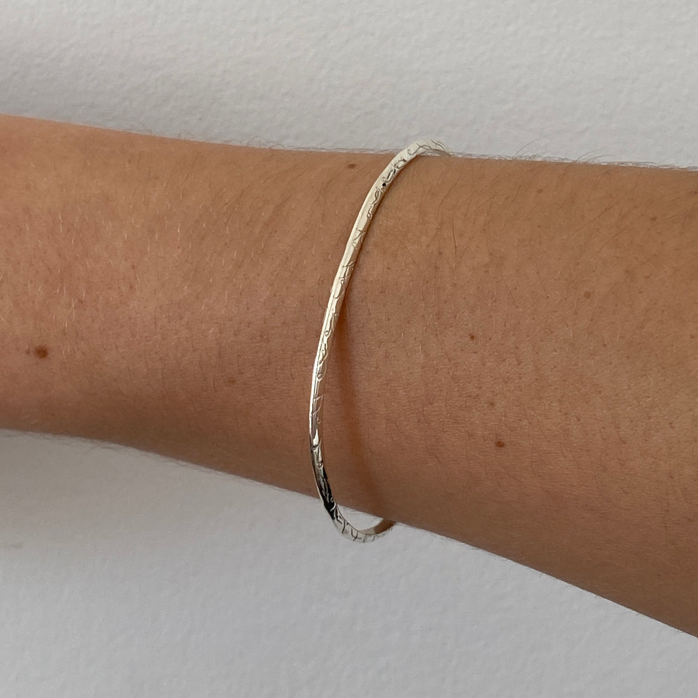 Birthflower Cuff | Silver