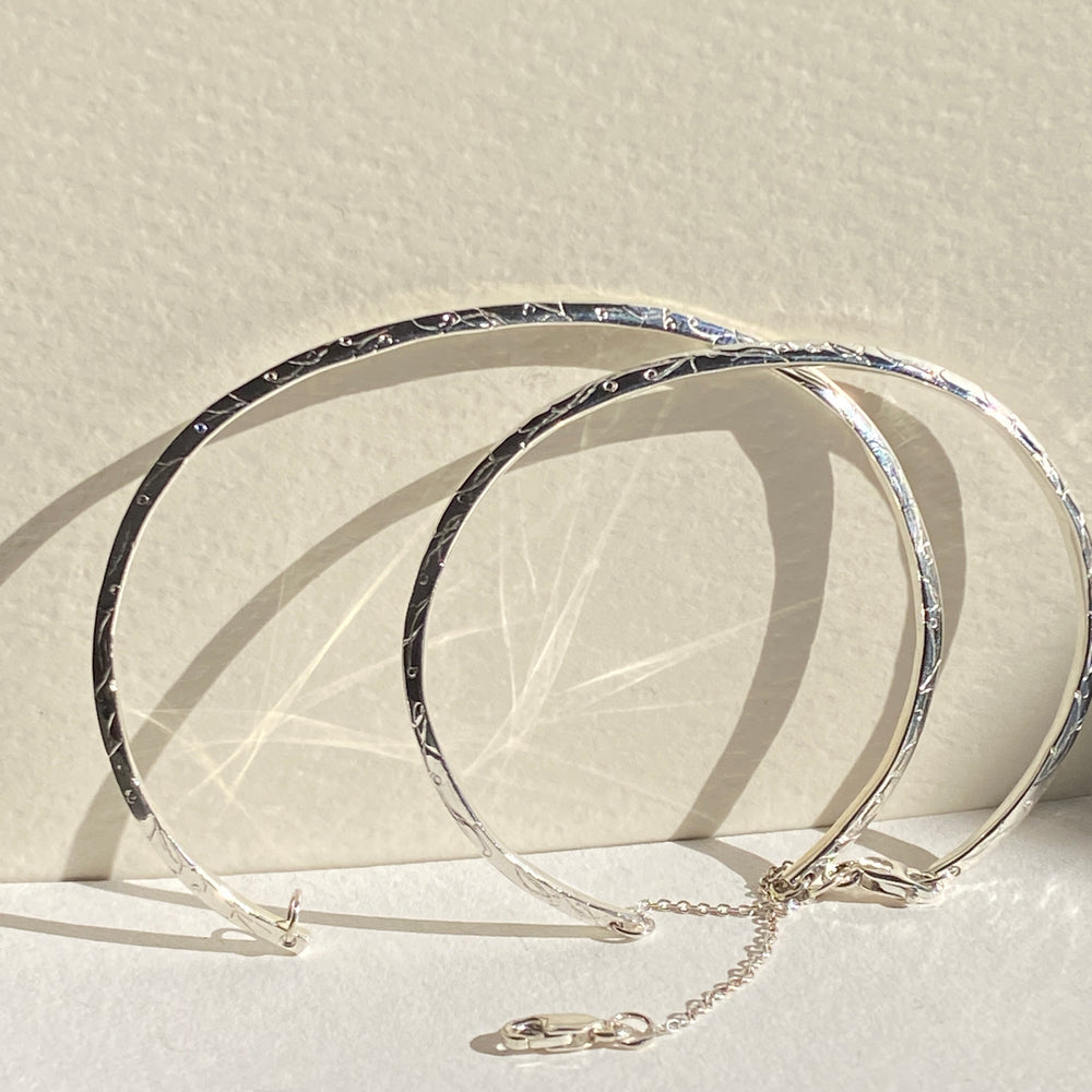 Birthflower Cuff | Silver