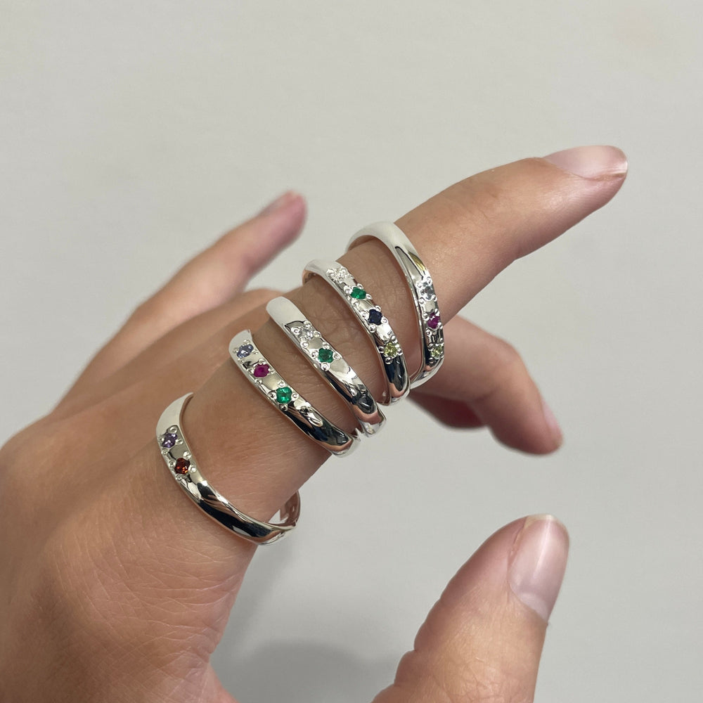 Collective Stone Ring | Silver