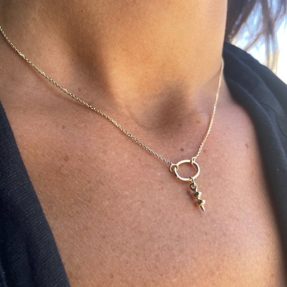 Delicate Hinge Link Necklace | Gold